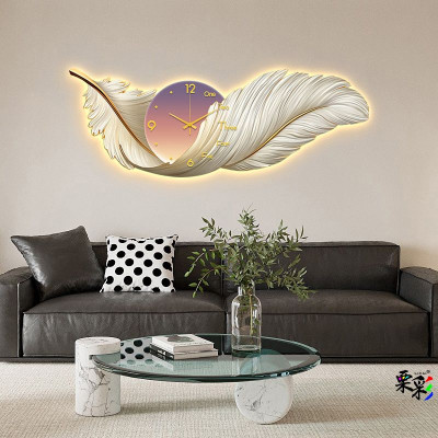 الشمال نمط المنزل جدار ديكور الإبداعية LED ساعة ال...