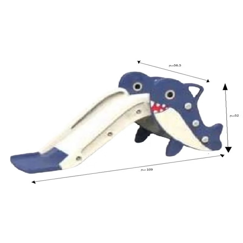 زحليقة علي شكل سمكة قرش مع كرة سلة ,109*56.5*52 سم...