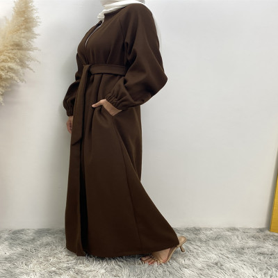 عباية طويلة من البوليستر السميك للنساء ، كيمونوس ر...