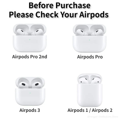 غلاف حماية جلد سويد إيطالي فاخر لـ AirPods Pro 2/3...