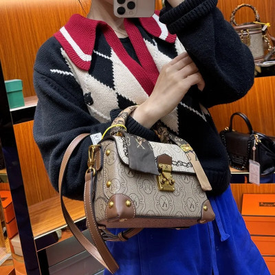 لويس ميهال-حقيبة كروس جلدية أصلية للنساء ، تصميم ج...