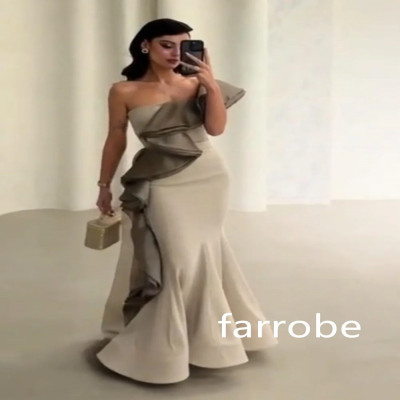 فستان ميدي بكتف واحد ، جيرسي غير رسمي ، فساتين حور...