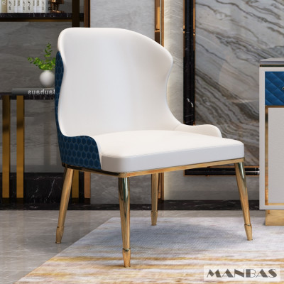 طقم طاولة رخامية مانباس مع 6 كراسي جلدية ، رفع غرف...