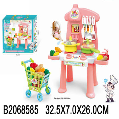 طقم مطبخ وعربة تسوق 18-2068585