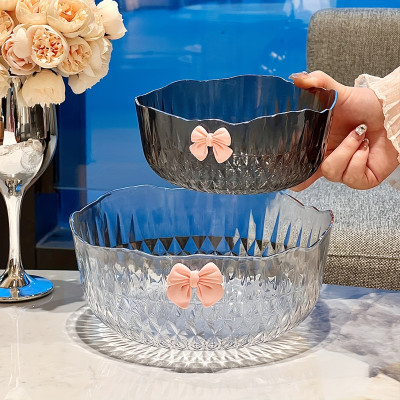 وعاء نودلز بلاستيكي بسعة كبيرة ، حاوية فواكه سلطة...