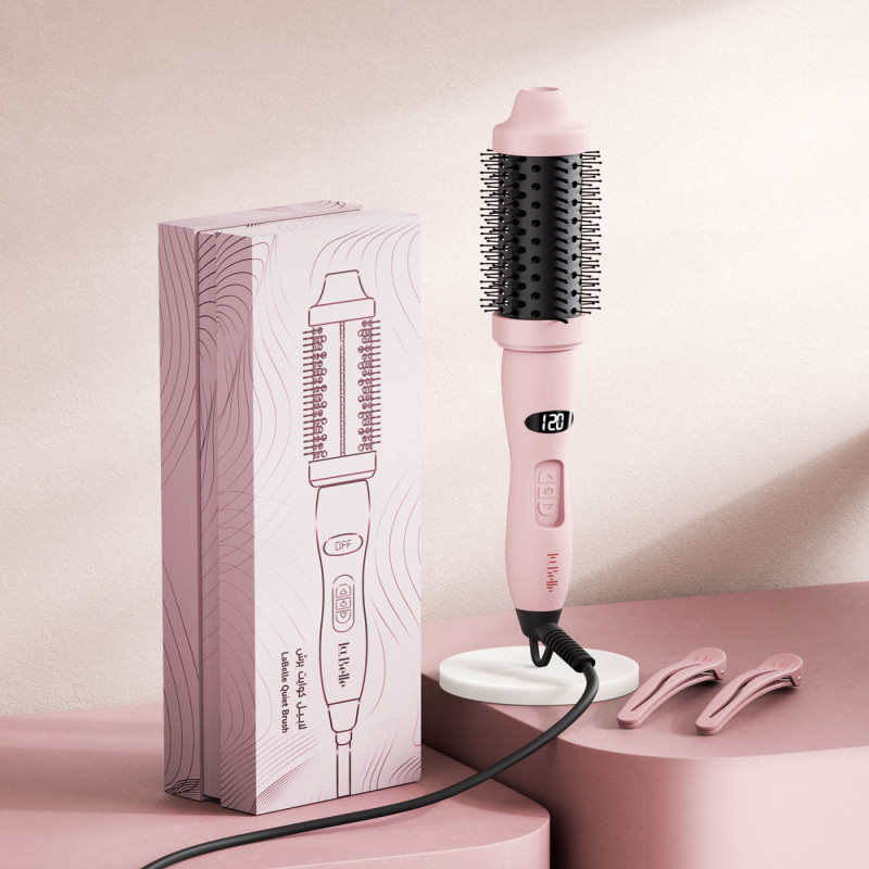 لابيل - فرشاة حرارية كوايت برش وردي LB070