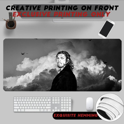 Popular Cool Comic Vagabond Art Mouse Pad Non-Slip Rubber Edge locking mousepads Game play mats for notebook PC computer