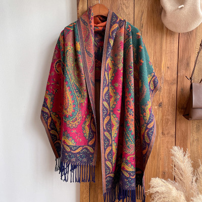 Jacar scarf made of thick cashmere for women, soft handkerchief, warm scarf, shawl, headband, Bufanda, luxury brand, new fashion,...