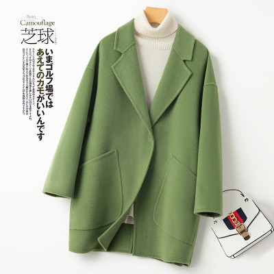 معطف شتوي جديد للخريف من الصوف على الوجهين من الصو...