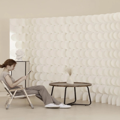 شاشة إبداعية قابلة للطي للمكتب، جدار خلفي قابل للط...