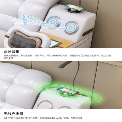 جلد طبيعي متعدد الوظائف سرير تدليك الإطار الشمال ت...