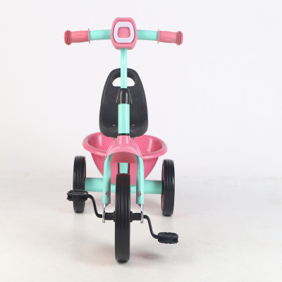 دراجة ثلاث عجلات موسيقى وضوء وردي 25-YQM-358P