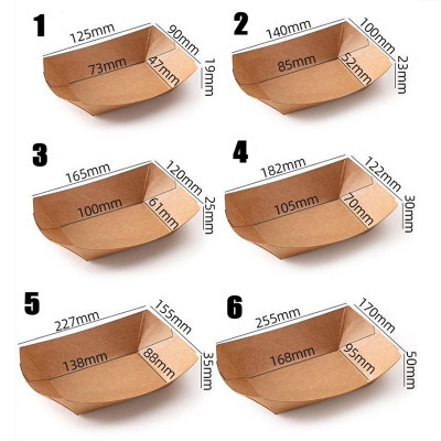 قوارب تقديم خشبية للاستعمال مرة واحدة ، صواني سوشي...