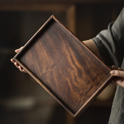 صينية جوز صينية شاي وعاء تقديم طبق تخزين منزلي طبق...