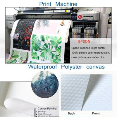 لوحة مناظر طبيعية بدون إطار ، ديكور غرفة معيشة فاخ...