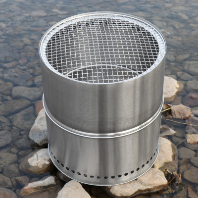 المحمولة للطي التخييم موقد الخشب ، سعة كبيرة ، الف...