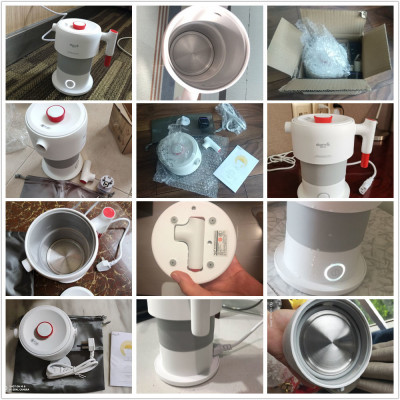 طوي غلاية كهربائية 0.6L للطي غلاية المياه الذكية قارورة وعاء السيارات السلطة قبالة حماية إبريق الشاي للسفر من xiaomiyoupin