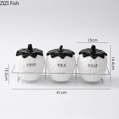 الإبداعية برطمان توابل السيراميك مع غطاء المنزل ال...