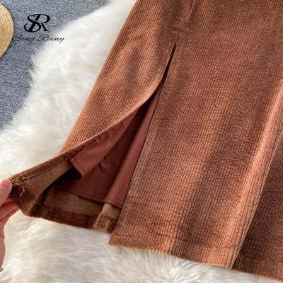 تنورة طويلة مثيرة للسيدات من SINGREINY موضة شتوية...