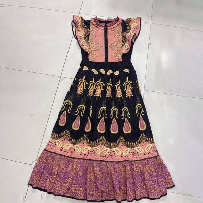 TWOTWINSTYLE Colorblock فضفاض تقسم الدانتيل يصل فس...