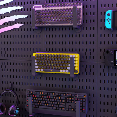 أرفف لوحات تنظيم الحائط Pegboard بدون ثقب للحمام ،...