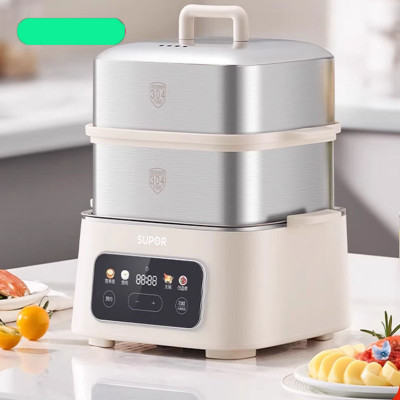 مبخرة كهربائية متعددة الوظائف مع وعاء مدمج ، آلة ط...