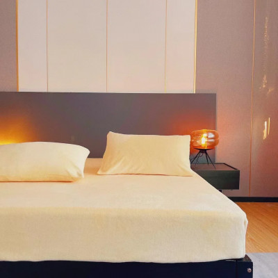 الخريف الشتاء الدافئة المجهزة غطاء سرير الفانيلا ل...