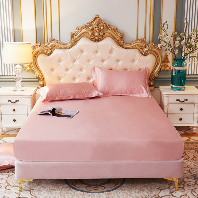 High-quality Smooth Satin Fitted Bed Sheet Queen S...