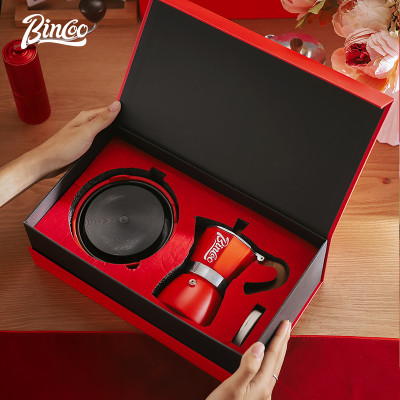 Bincoo Moka Pot صندوق هدايا بصمام مزدوج صانع اسبري...