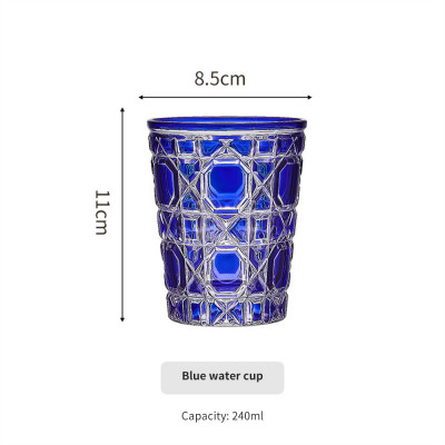 كوب قهوة زجاجي منزلي بإضاءة على شكل إنس كوب نبيذ ف...