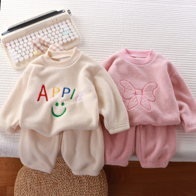 Warm pajamas sets for children