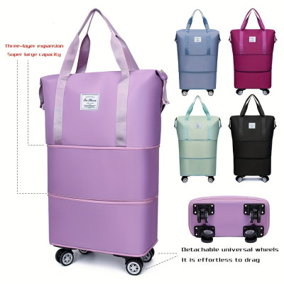 حقيبة سفر قابلة للتعديل بألوان متعددة