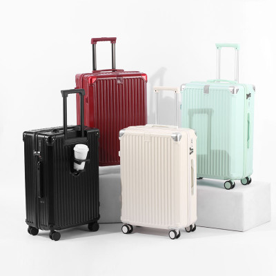 حقيبة سفر بسحاب ABS + PC متعددة الوظائف ذات سعة كب...