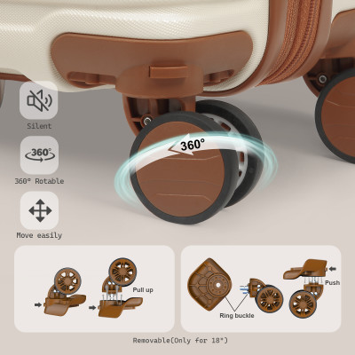 مجموعة حقائب أمتعة Joyway مكونة من 6 قطع مع عجلة د...