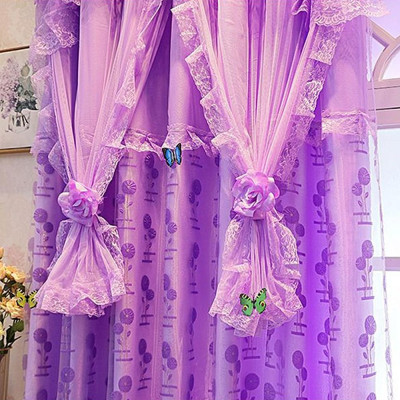 ستائر بطبقتين مع ستائر للفتيات ، ستائر جاكار لغرفة...