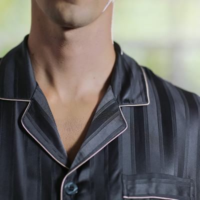 الرجال الربيع والخريف والصيف 100 منامة الحرير رقيق...