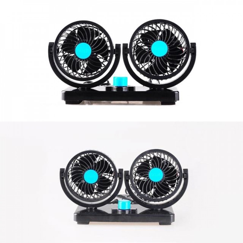 مروحة سيارة ذات رأسين تتحرك بزاوية 360 درجة