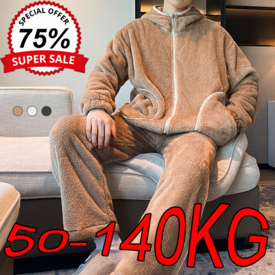 6XL 7XL 8XL الشتاء الرجال مقنعين Homewear الثقيلة...