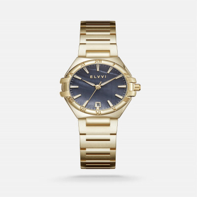 ساعة الفي نسائيه ستيل باللون الذهبي