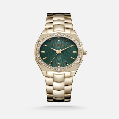 ساعة نسائيه ستيل باللون الذهبي