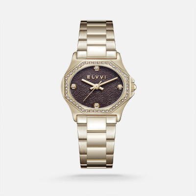 ساعة نسائيه ستيل باللون الذهبي