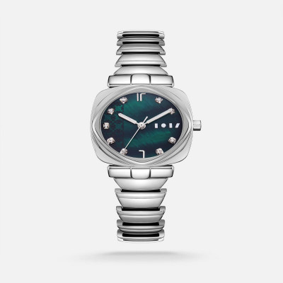 ساعة الهنوف النسائيه بلون فضي