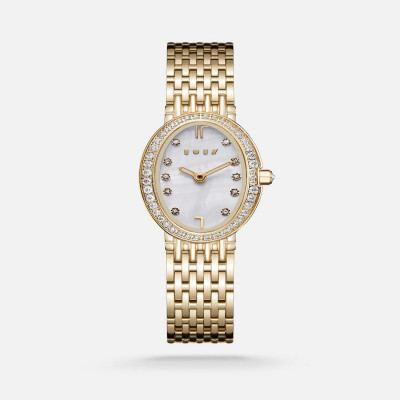 ساعة مُزن النسائيه باللون الذهبي