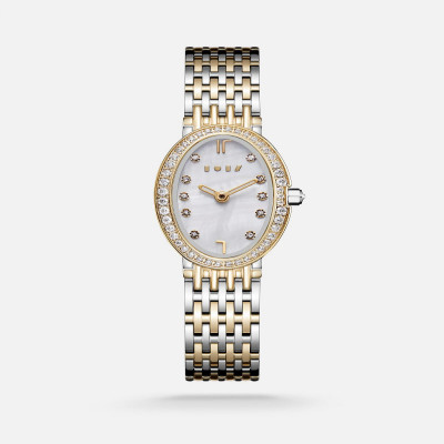 ساعة مُزن النسائيه بلون ذهبي وفضي