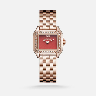 ساعة اليتير نسائيه ستيل بلون الروز قولد