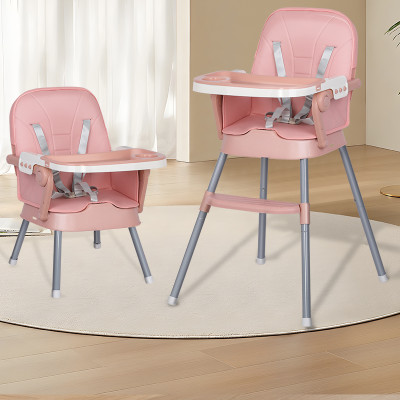 بيبي لوف كرسي طعام قابل للطي وردي 33-M500P