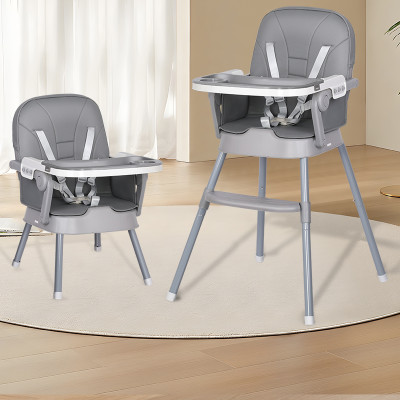 بيبي لوف كرسي طعام قابل للطي رمادي 33-M500GR