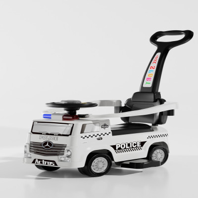 سيارة أطفال دف مع حاجز وموسيقى وإضاءة ومقبض خلفي28...