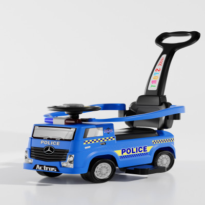 سيارة أطفال دف مع حاجز وموسيقى وإضاءة ومقبض خلفي28...