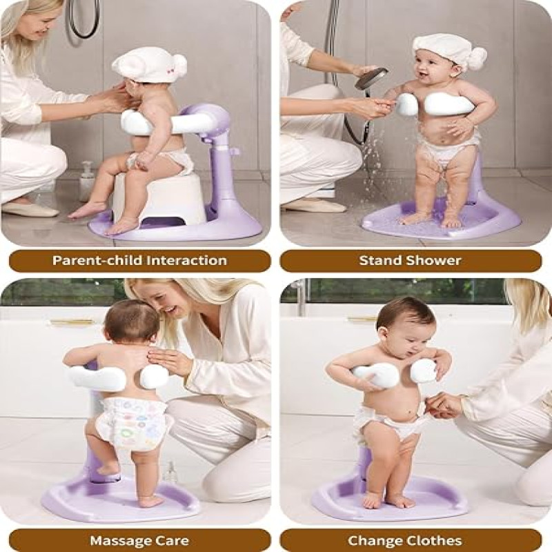بيبي لوف قاعدة استحمام للأطفال قابلة لتعديل الارتف...